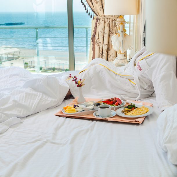 hospedarse frente al mar